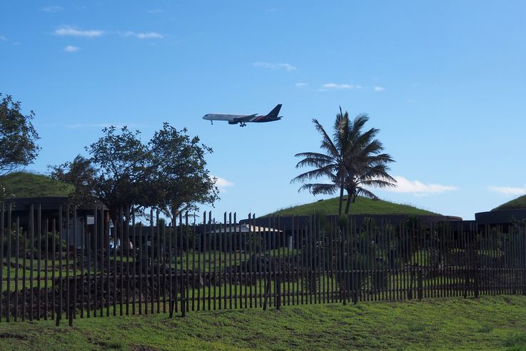 Avion sur l'île de Pâques