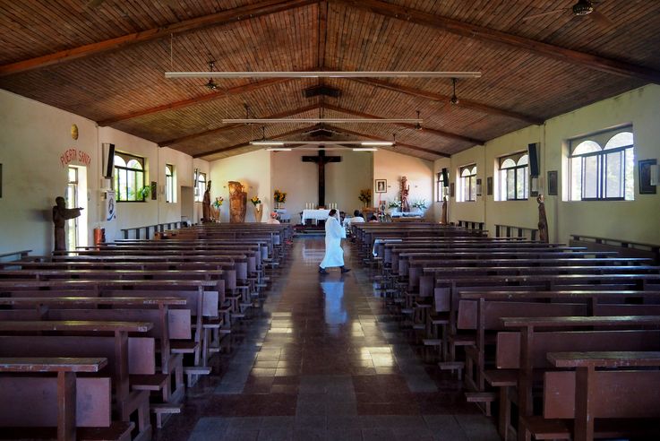 L'église Santa Cruz de l'île de Pâques