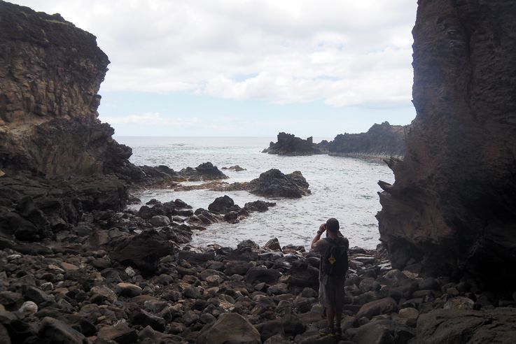 Grotte Ana Kai Tangata - l'île de Pâques