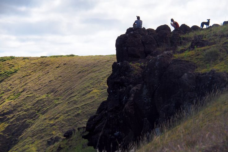 Le volcan Rano Kau - l'île de Pâques