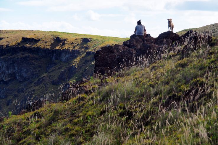 Le volcan Rano Kau - l'île de Pâques