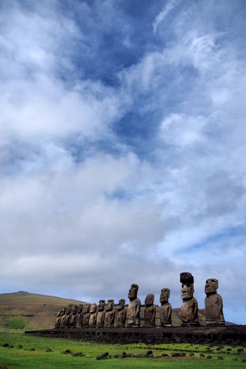 Ahu Tongariki - l'île de Pâques