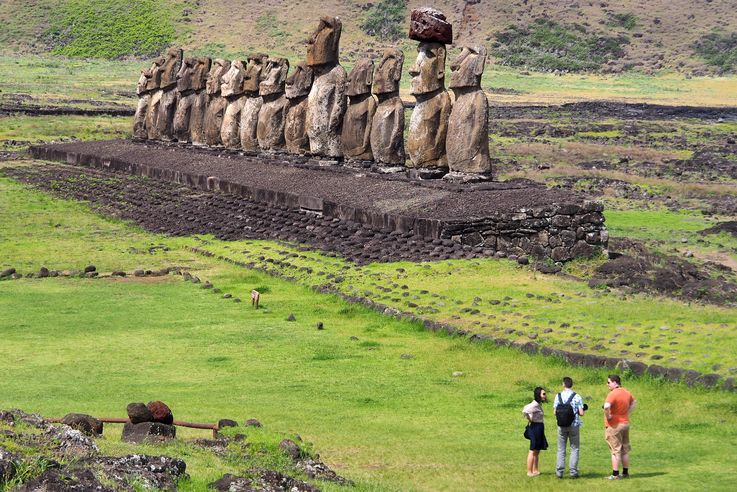 Ahu Tongariki - l'île de Pâques