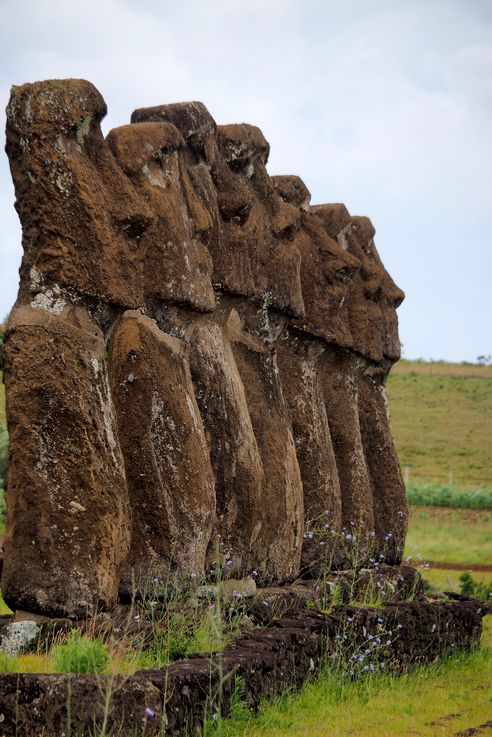 Ahu Akivi - l'île de Pâques