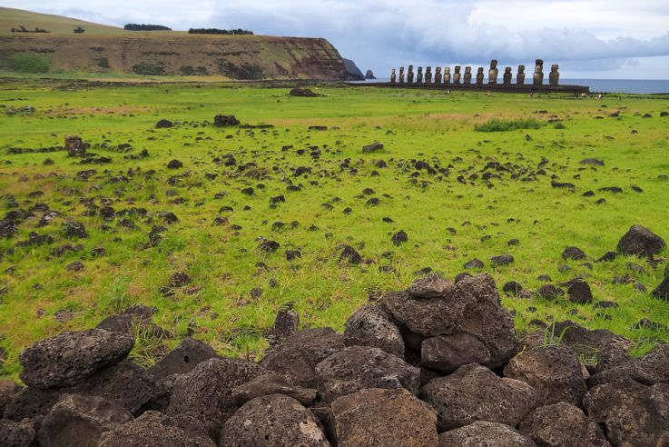 Ahu Tongariki - l'île de Pâques