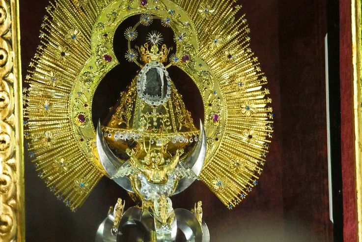 La statue miraculeuse de la basilique Nuestra Señora de los Angeles