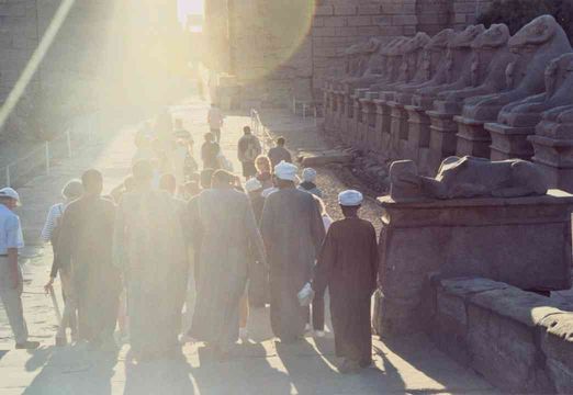 L'entrée du temple de Karnak