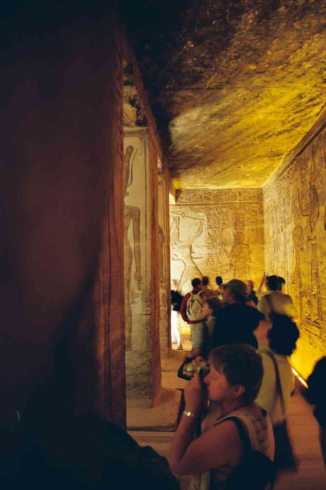 Dans le temple d'Abou Simbel