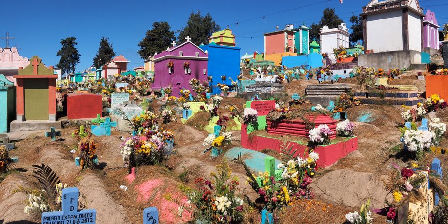 Le cimetière de Chichicastenango