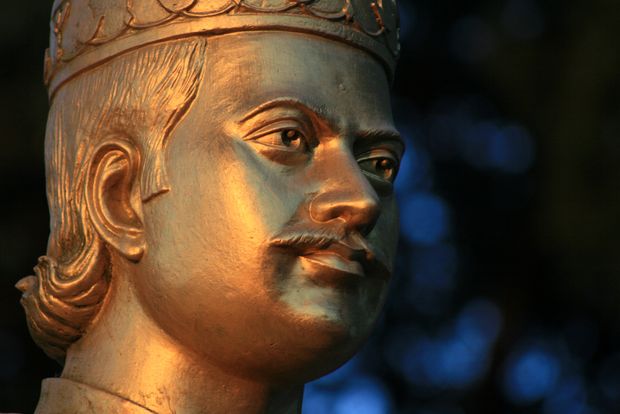 La statue de Bhanu Bhakta Acharya à Darjeeling