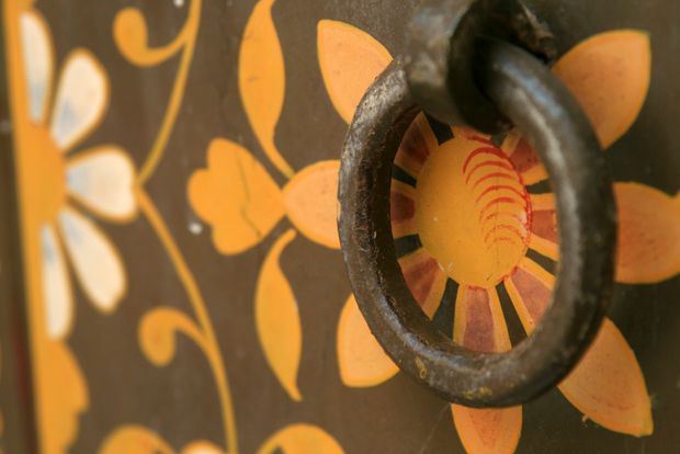 Poignée de porte au fort de Junagarh