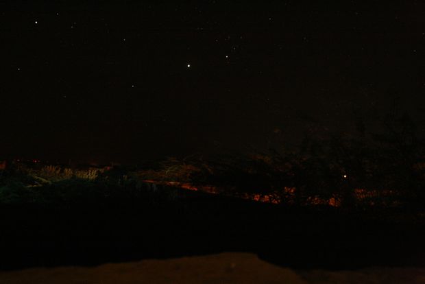 Jupiter dans la constellation du Taureau. Jaisalmer.