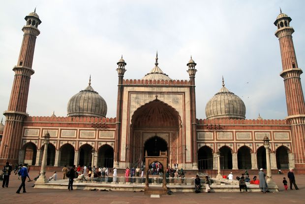 La grande mosquée de Jama masjid à New Delhi