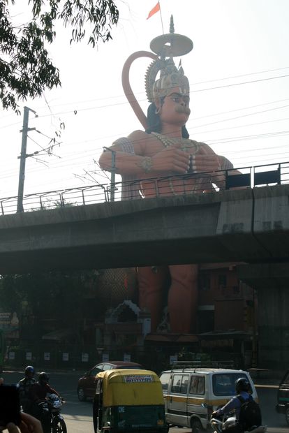 Le temple d'Hanuman à New Delhi