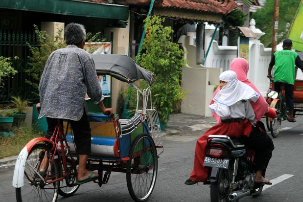 Dans les rues de Yogyakarta (Java)