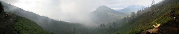 Le volcan Rante au Kawah Ijen. Java.
