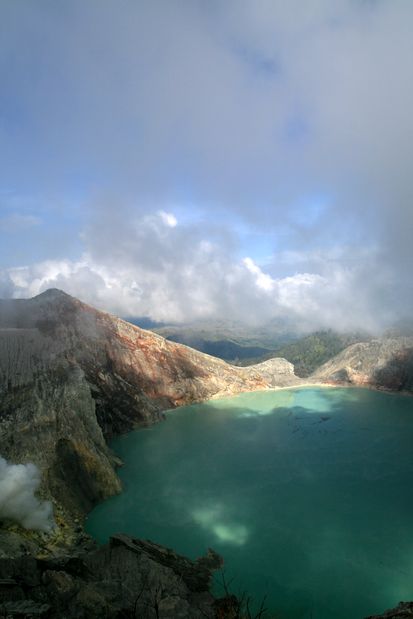 Le volcan Kawah Ijen. Java.