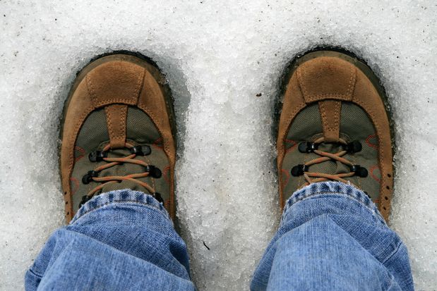 Mes pieds ! sur les neiges du Snæfellsjökull.