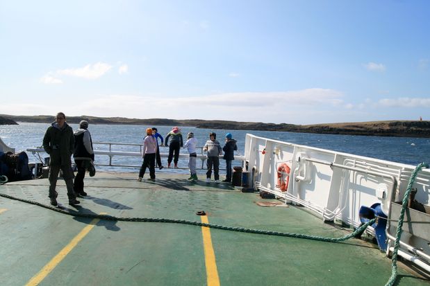 Sur le ferry de Stykkishólmur