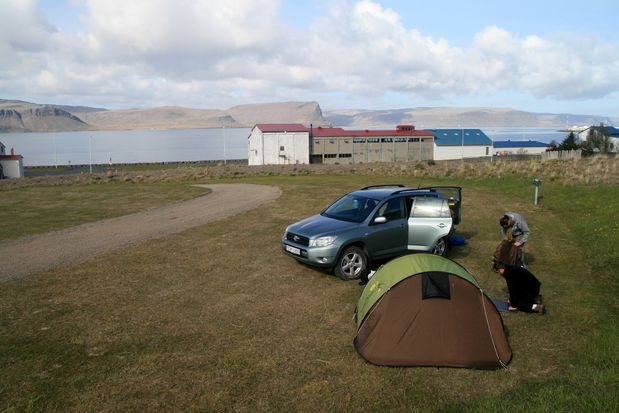 Dans le camping de Patreksfjörður