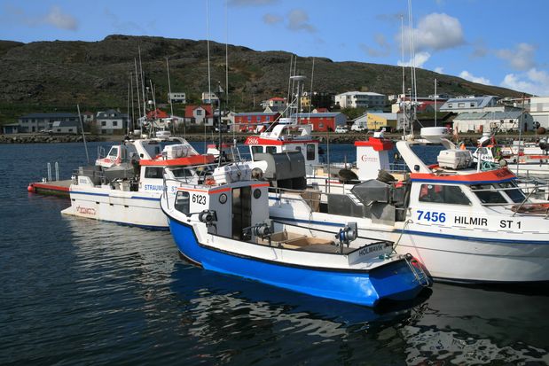 Le port d'Hólmavík.
