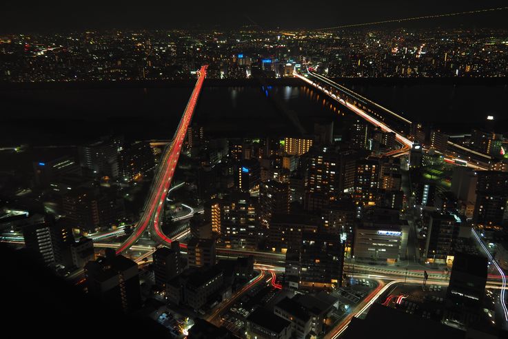 Dans la Umeda Sky (Osaka)
Altitude : 100 mètres