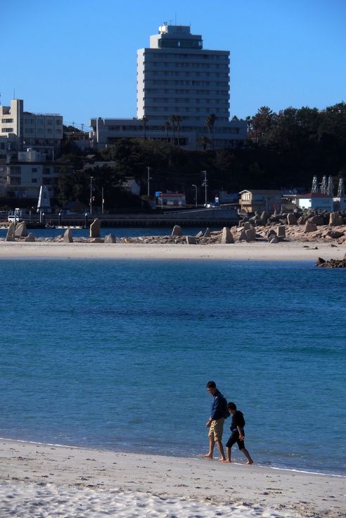 La plage de Shirahama
Altitude : 56 mètres