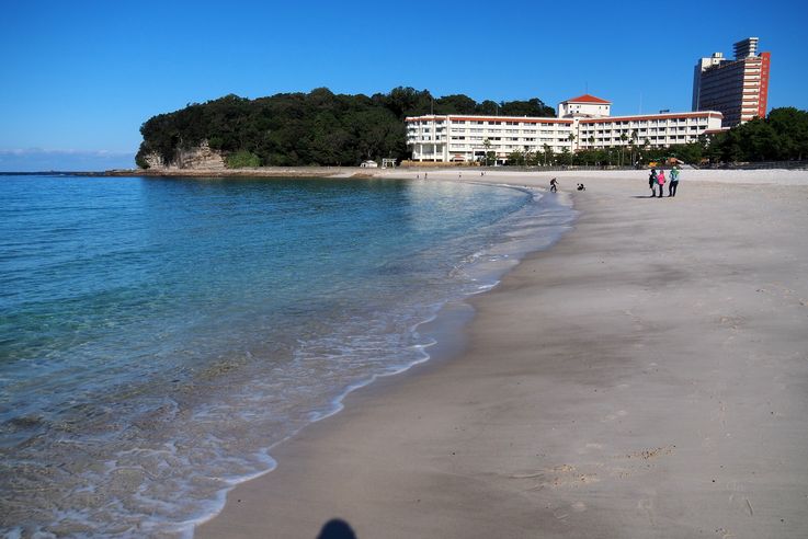 La plage de Shirahama
Altitude : 48 mètres