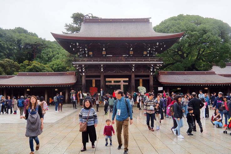 Sanctuaire Meiji Jingu (Parc Yoyogi Torii de Tokyo)
Altitude : 75 mètres