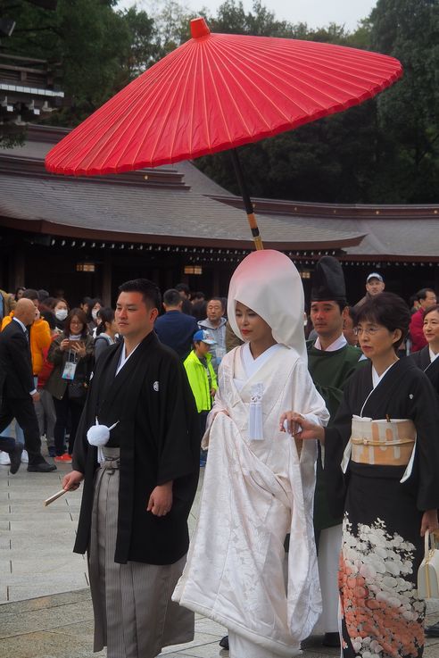 Mariage Shinto au Sanctuaire Meiji Jingu de Tokyo (Parc Yoyogi)
Altitude : 75 mètres