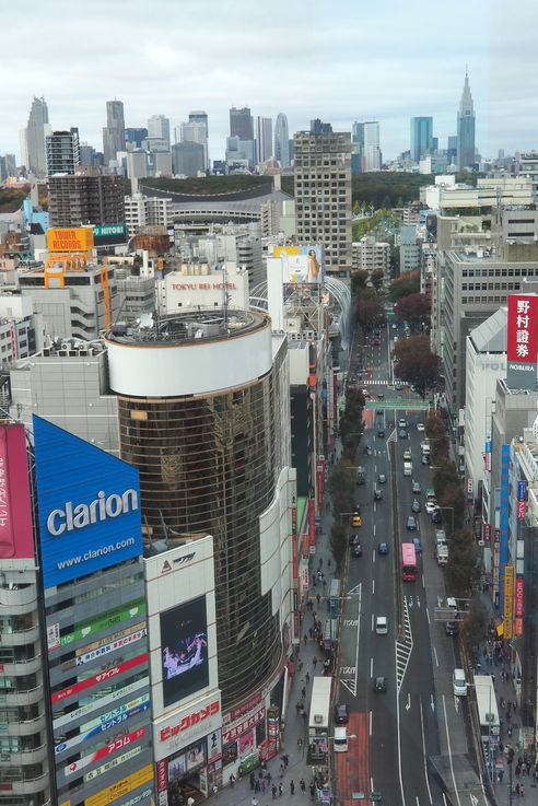 Dans la tour Shibuya Sky
Altitude : 138 mètres