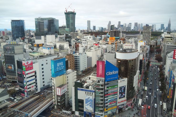 Dans la tour Shibuya Sky
Altitude : 138 mètres