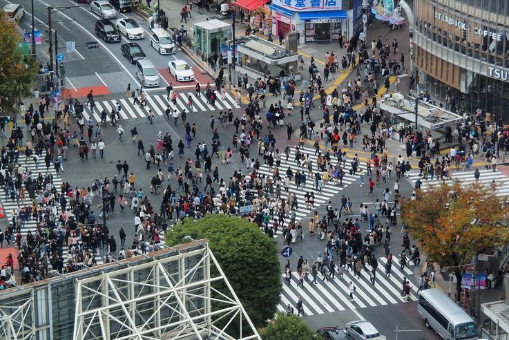 Passage Pietons Shibuya Crossing (Tokyo)
Altitude : 138 mètres