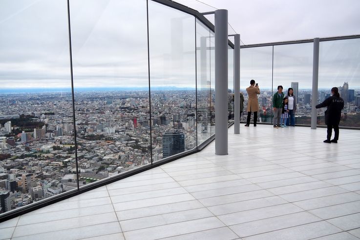 Dans la tour Shibuya Sky
Altitude : 285 mètres