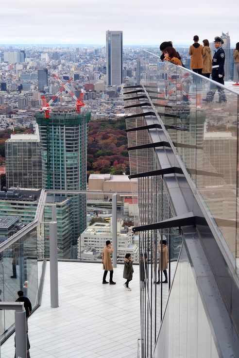 Dans la tour Shibuya Sky
Altitude : 285 mètres