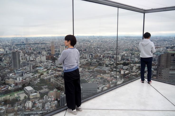 Dans la tour Shibuya Sky
Altitude : 288 mètres