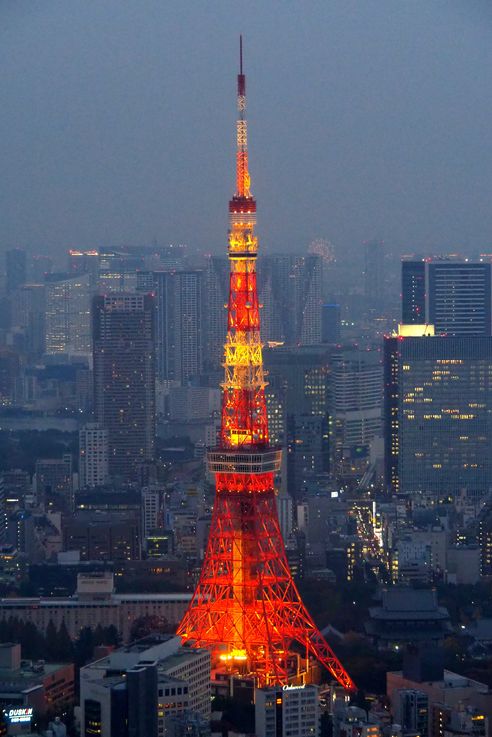 Tour De Tokyo depuis la Roppongi Hills Mori Tower
Altitude : 77 mètres