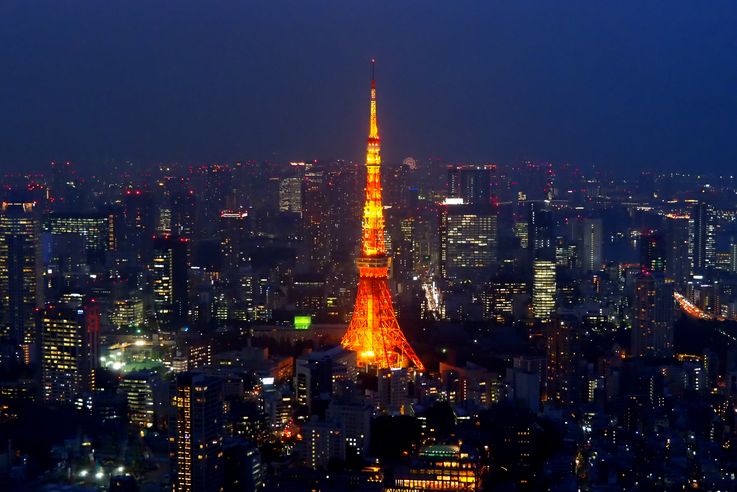 Tour De Tokyo depuis la Roppongi Hills Mori Tower
Altitude : 239 mètres