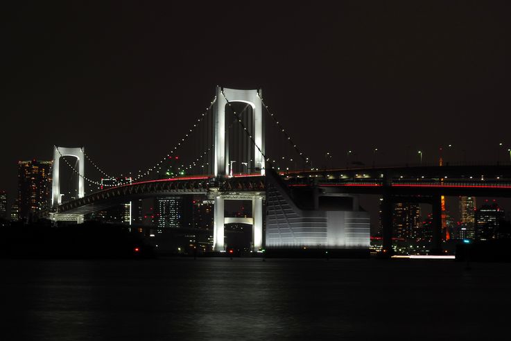 Pont Rainbow Bridge à Odaiba (Tokyo)
Altitude : 52 mètres