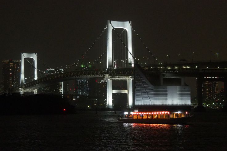 Pont Rainbow Bridge à Odaiba (Tokyo)
Altitude : 49 mètres