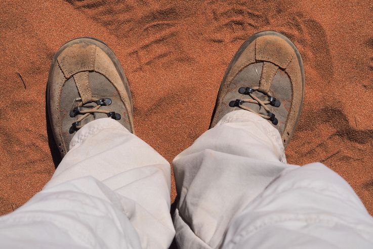 Mes pieds dans le désert du Namib