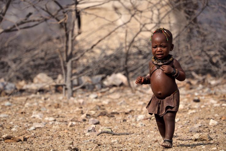 Dans le village Himba