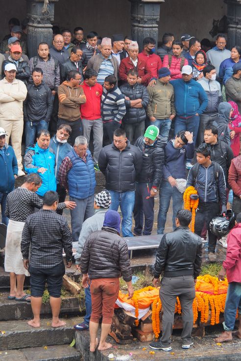 Crémation à Pashupatinath. Katmandou.
Altitude : 1266 mètres