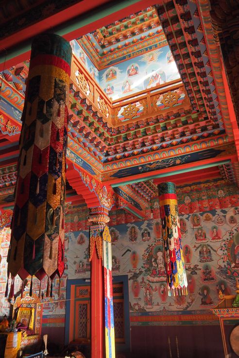 Temple du village de Upper Pisang