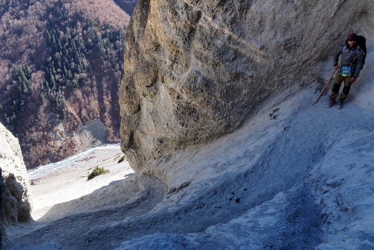 Chemin menant au camp de base du lac Tilicho
Altitude : 4192 mètres