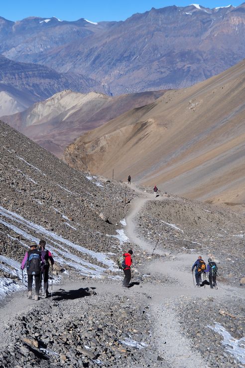 Panorama sur le Mustang depuis le Thorong La
Altitude : 4894 mètres