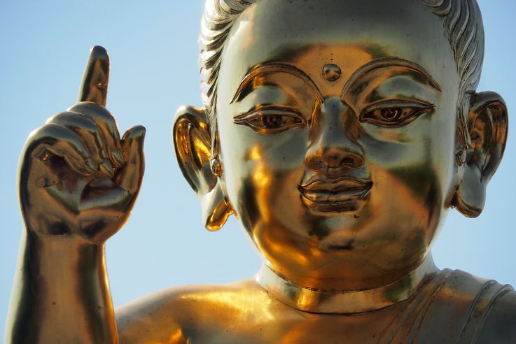 Bodhisattva Siddhatta Golden statue (Lumbini)
Altitude : 45 mètres