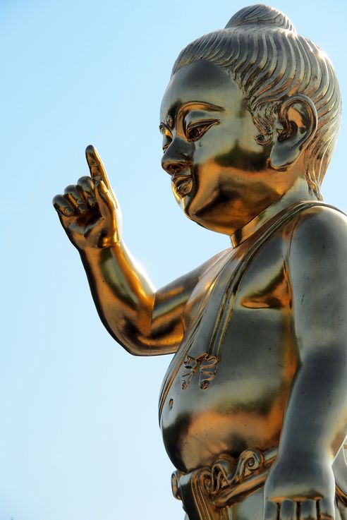 Bodhisattva Siddhatta Golden statue (Lumbini)
Altitude : 46 mètres