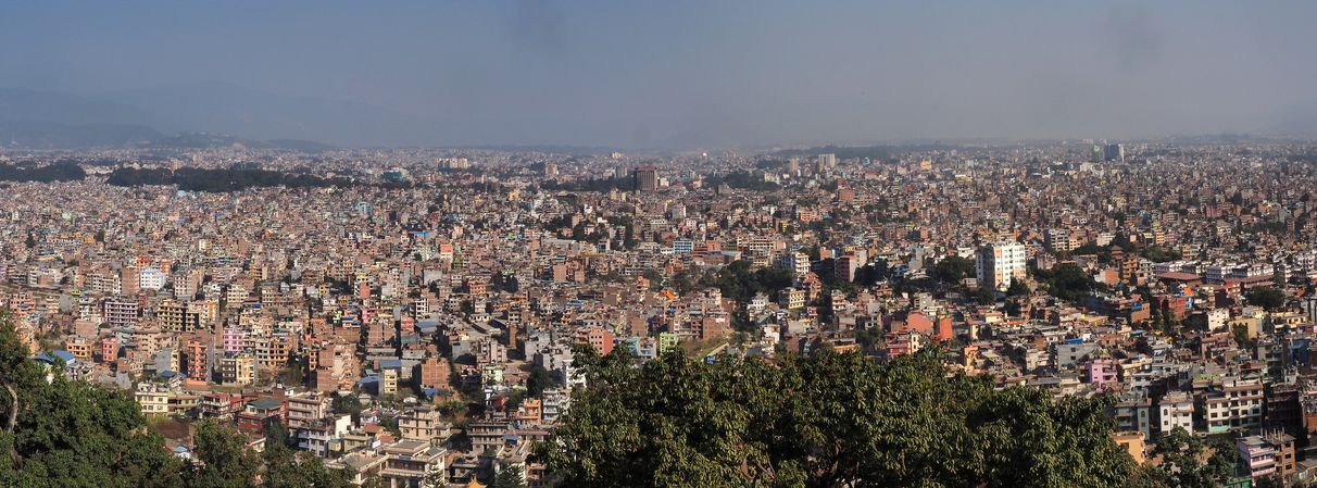 Panoramique depuis Swayambunath (Katmandou)
Altitude : 1363 mètres