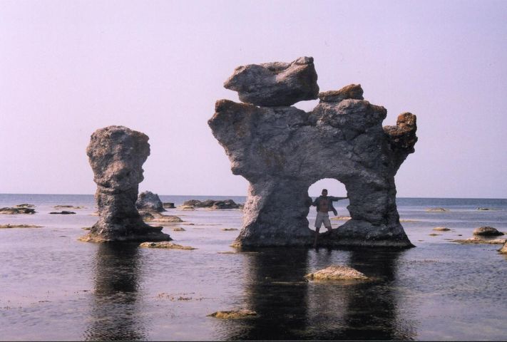 Raucas sur l'île de Gotland